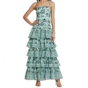 Alice + Olivia Valencia Journey Floral Julep Maxi Dress
